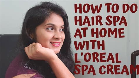 how to do hair spa at home l oreal spa cream loreal hair spa at home for male n female youtube