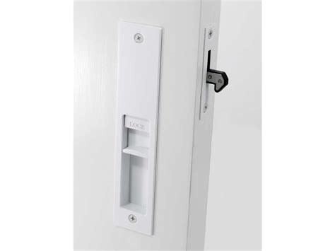 Milos Cavity Slider Lock Satin White The Lock And Handle