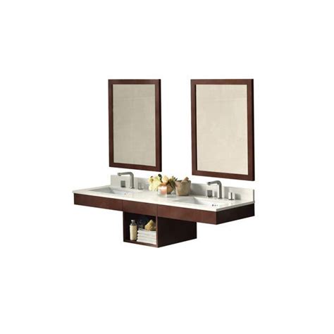 Ronbow Adina Dark Cherry 61 Inch Wall Mount Bathroom Double Vanity Set
