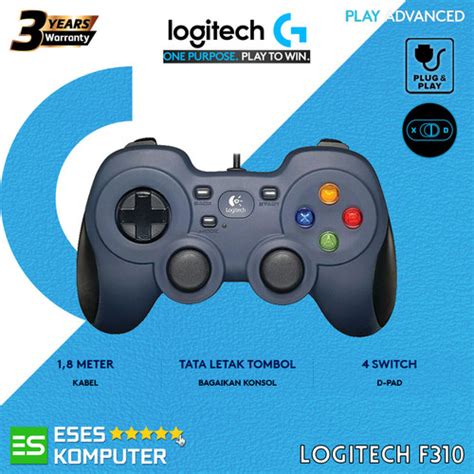 Jual Gamepad Logitech F310 Wired Controller Gaming Joystick Pc Kota