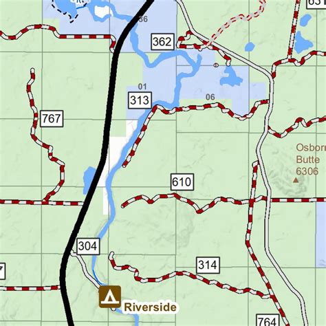 West Yellowstone Motorized Trail Map South By Montanagps Avenza Maps