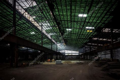 Large Industrial Hall With Low Light — Stock Photo © Svedoliver 66234185