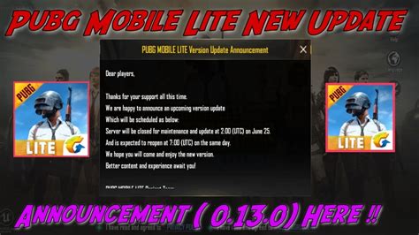 New state, the latest title by krafton, inc. Pubg Mobile Lite New Upcoming Update 0.13.0 Announcement || Official Statement On New Update ...