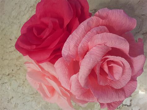 Sonhos De Marshmallow Diy Rosas Gigantes De Papel Crepom