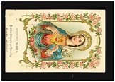 Namenstag Heilige Maria Glückwunsch Blumenranken Gold Prägung, Fuessen ...