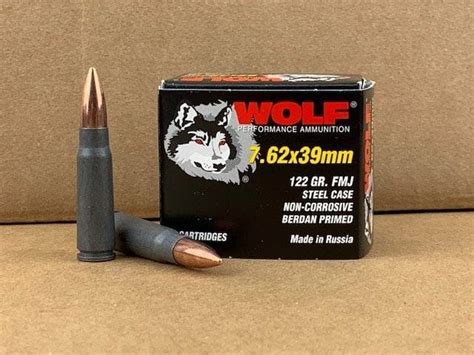 Wolf 762x39 122 Grain Fmj 200 Rounds Bulk Pack Your 1 Source For