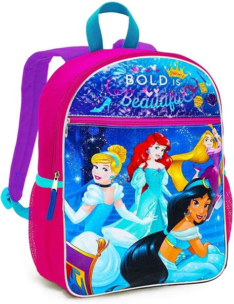 Disney Princess Ariel Cinderella Jasmine And Rapunzel 16 Backpack