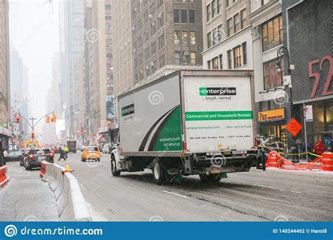 Enterprise Rental Truck In New York Editorial Photography - Image of ...