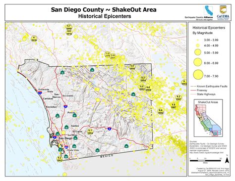The Great California Shakeout San Diego County Earthquake Hazards