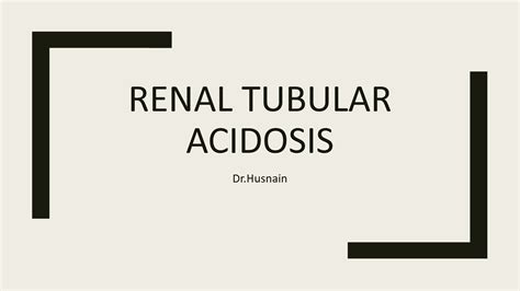 Solution 1604297363511 Renal Tubular Acidosis Studypool