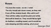 Roses - Roses Poem by George Eliot | Poems, Powerful words, Music lyrics