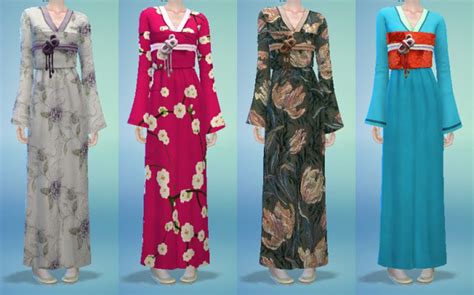 Japanese Kimono The Sims 4 Catalog