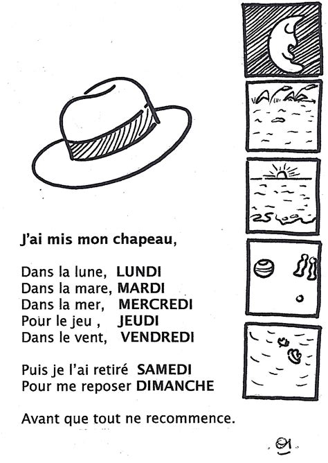 Poesie Les Jours De La Semaine