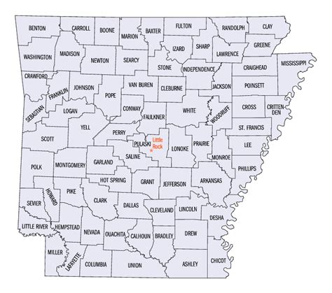 Lista De Condados Do Arkansas Wikipédia A Enciclopédia