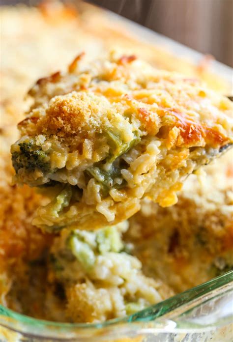Cheesy Broccoli Rice Casserole Recipe Cookies And Cups