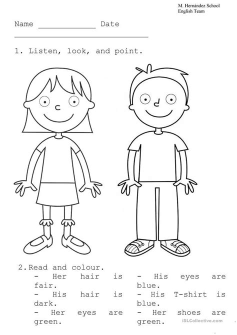 Boy And Girl English Esl Worksheets For Distance Learning And