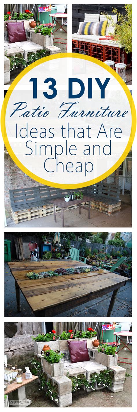 Here is the list of some patio however, in order to make diy patio covers, you will need to work hard and creatively, so that your work really gives changes that you really want. 13 DIY Patio Furniture Ideas that Are Simple and Cheap ...