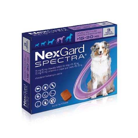Nexgard Spectra Flea Tick Chewables Large Dogs Weighing 15 30 Kg 33 66