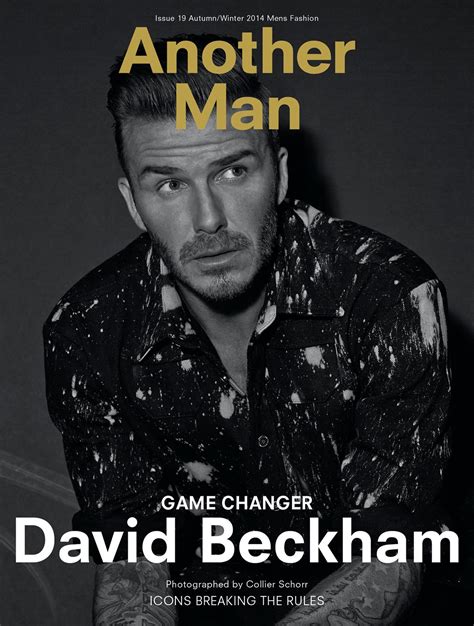 David Beckham Covers Another Man Fallwinter 2014 Issue