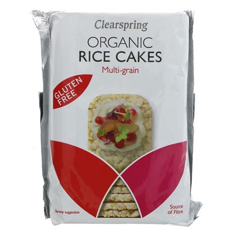 Clearspring Organic Thin Rice Cakes 3 Grain 130g Poppys Pantry
