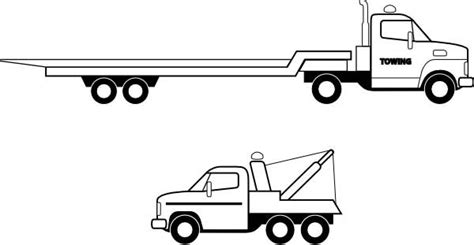 We have over 10,000 free coloring pages that you can print at home. Flatbed Truck In Semi Truck Coloring Page - Download ...