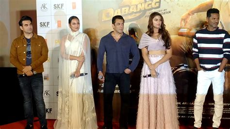 Dabangg 3 Trailer Launch Salman Khan Sonakshi Sinha Saiee Manjrekar Jasoosiya Youtube