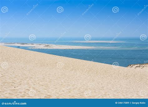 Vista Dalla Duna Di Pilat La Più Grande Duna Di Sabbia In Europa