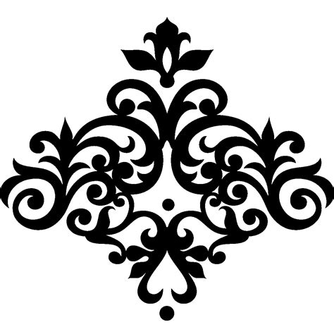 Stickers Muraux Design Sticker Mural Fleur Baroque Ambiance