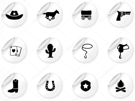 Stickers With Icons Stock Vector Image By ©katerinarspb 5357914