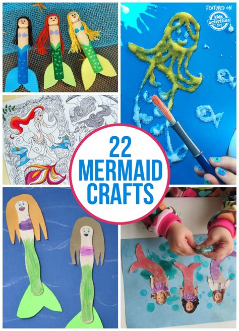 22 Adorable Mermaid Crafts For Kids