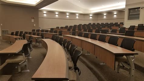 Lecture Hall Table Installation At University Of Michigan In Ann Arbor Mi