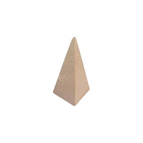 Escultura Decorativa Piramide Cimento Nude Dourada My XXX Hot Girl