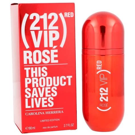 Carolina Herrera 212 Vip Red Rose Eau De Parfum Mujer 80ml Tester