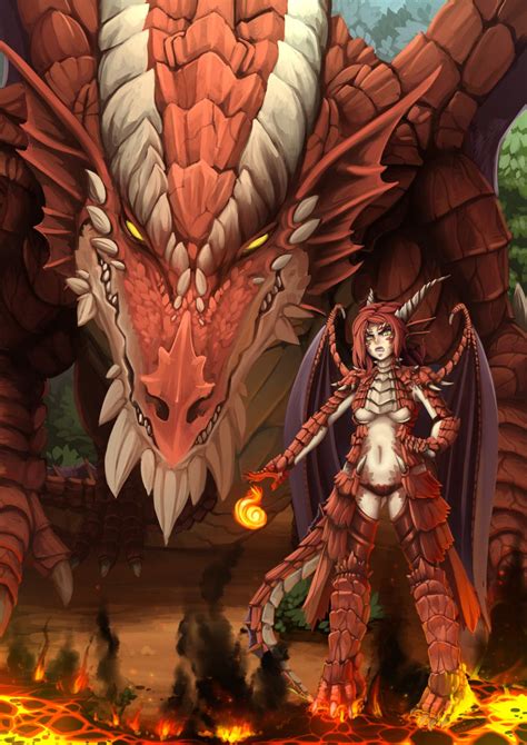 Dnd Red Dragon Remade By Barbariank On Deviantart Dragon Artwork