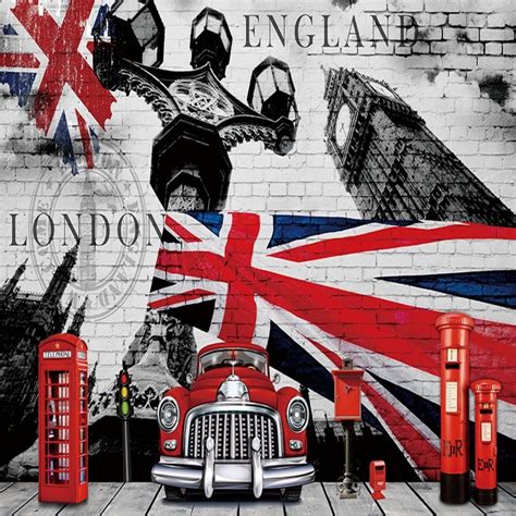 Custom Photo Wallpaper 3d Stereo British Flag British