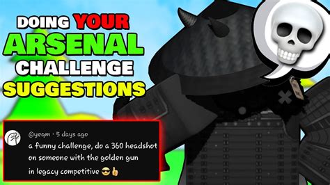 Doing Your Arsenal Challenges Roblox Arsenal Youtube