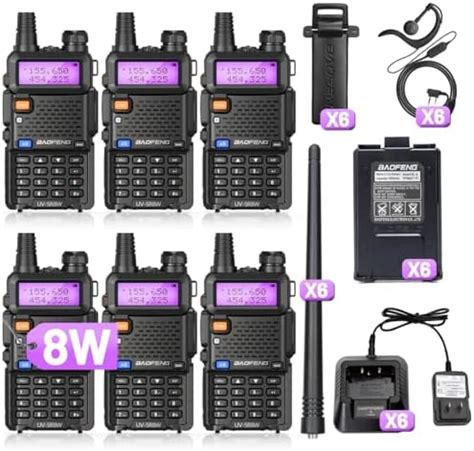 Amazon BAOFENG UV 5R 8W Ham Radio UV5R Long Range Walkie Talkies