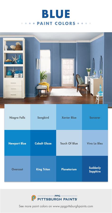Blue Color Inspiration From Ppg Pittsburgh Paints Blue Paint Colors