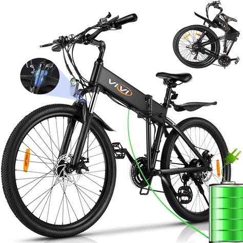 Vivi 26″ 350w Electric Mountain Bike Foldable E Bike Max 40miles