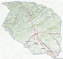 Map of Caldwell County, North Carolina