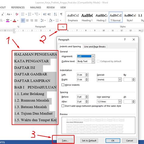 Cara Mudah Membuat Daftar Isi Di Microsoft Word Menggunakan Tab Riset