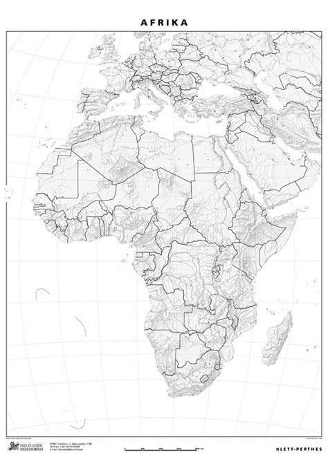 Slepá Mapa Afriky M13sp