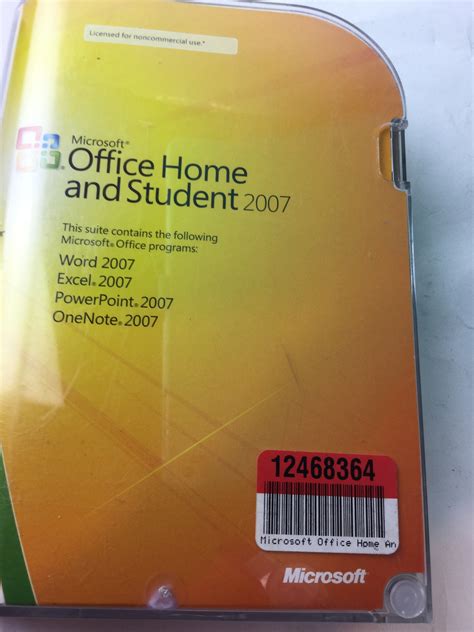 Microsoft Office Home And Student 2007 79g 00007 Plus Pin Office