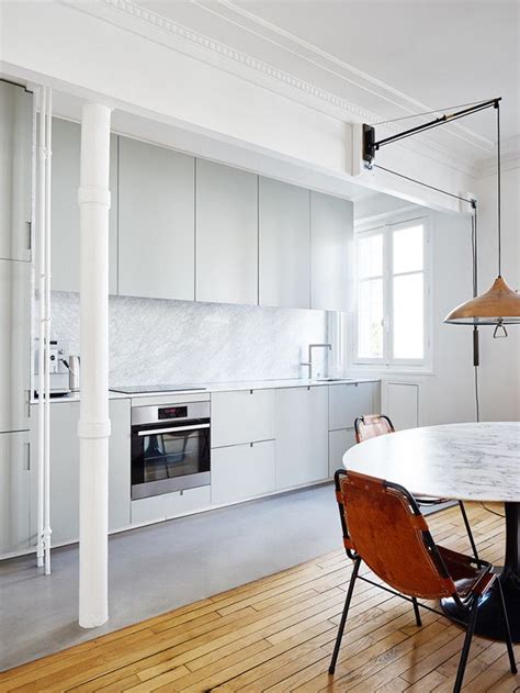 This Minimal Paris Apartment Is The Stuff Dreams Are Made Of Kitchen