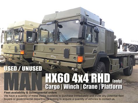 Man Truck Hx60 4x4 Rhd Ex Army Trucks For Sale