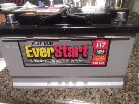Everstart Maxx Platinum Agm H7 Car Battery With 5 Year Warranty Brand