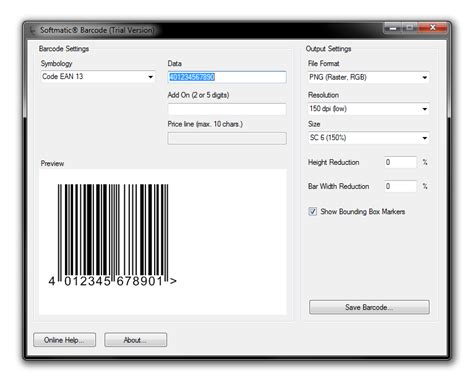 Windows Barcode Generator Softmatic Barcode Creates Ean Upc Isbn
