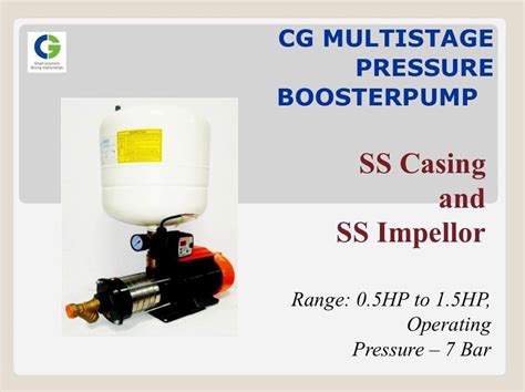 Cg Multistage Pressure Booster Pump At Rs 18200piece प्रेसर बूस्टर