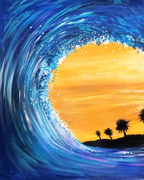 Tidal Wave Paintings By Adam Santana