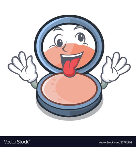 Crazy Blush Is Isolated With The Cartoons Vector Image